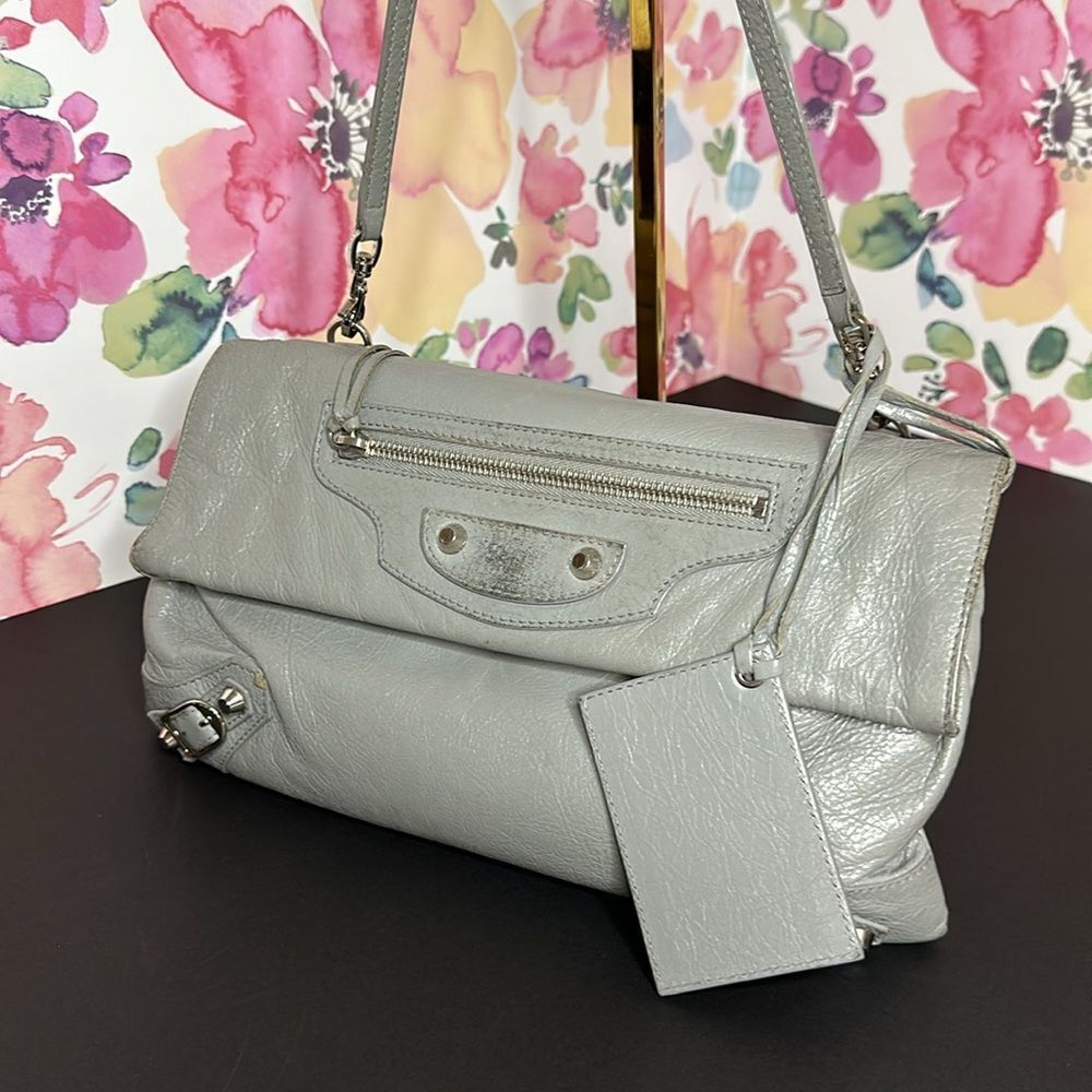 💯Authentic Balenciaga Silver Metalic Crossbody🍀 - Picture 13 of 17